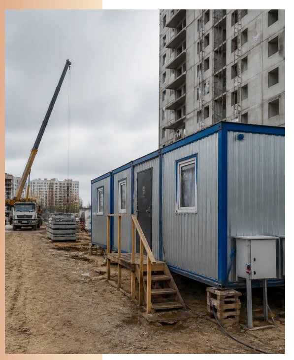 Аренда строительных вагончиков для рабочих в Шадринске